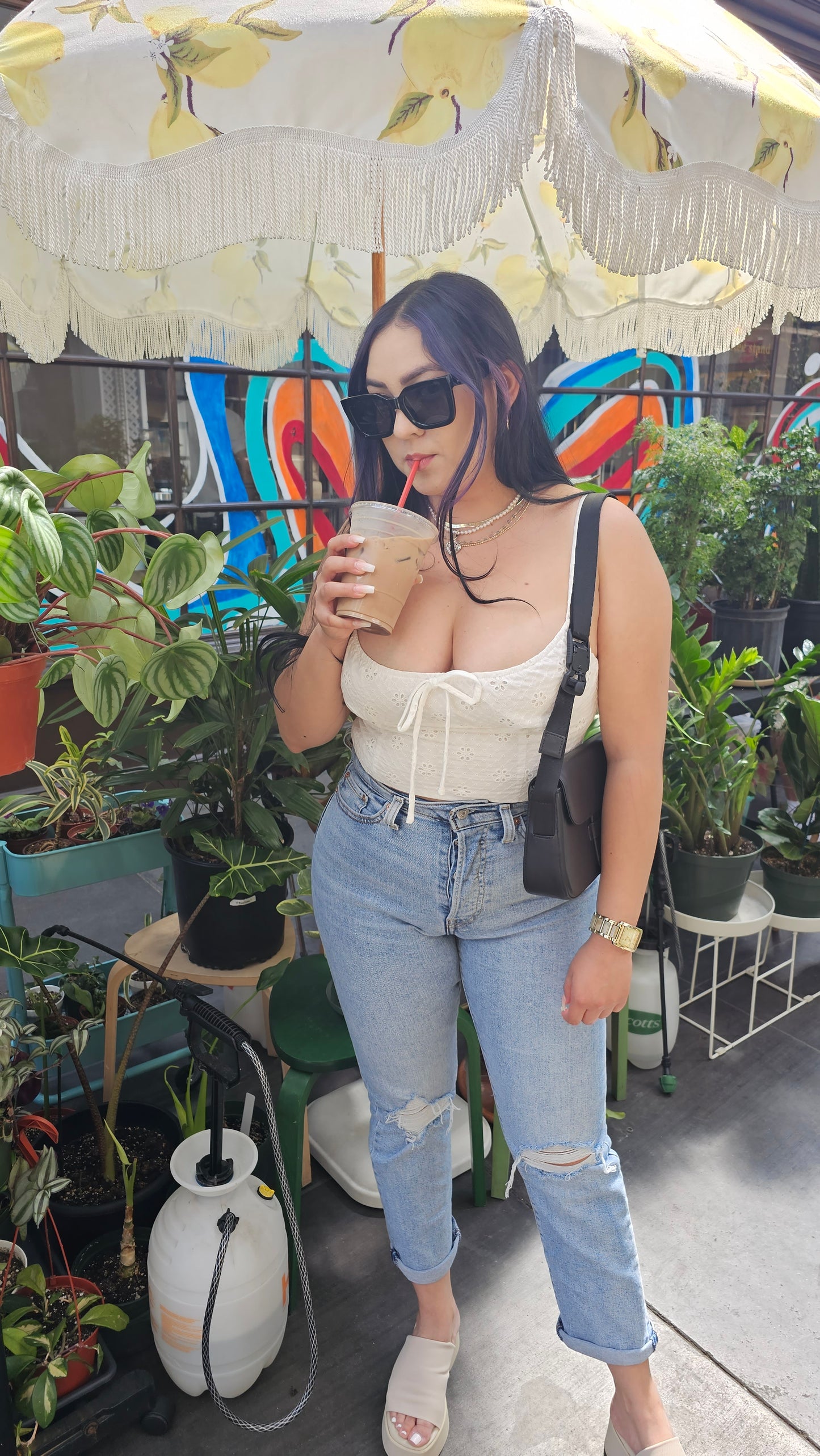 Paloma Eyelet Embroidered Top | White