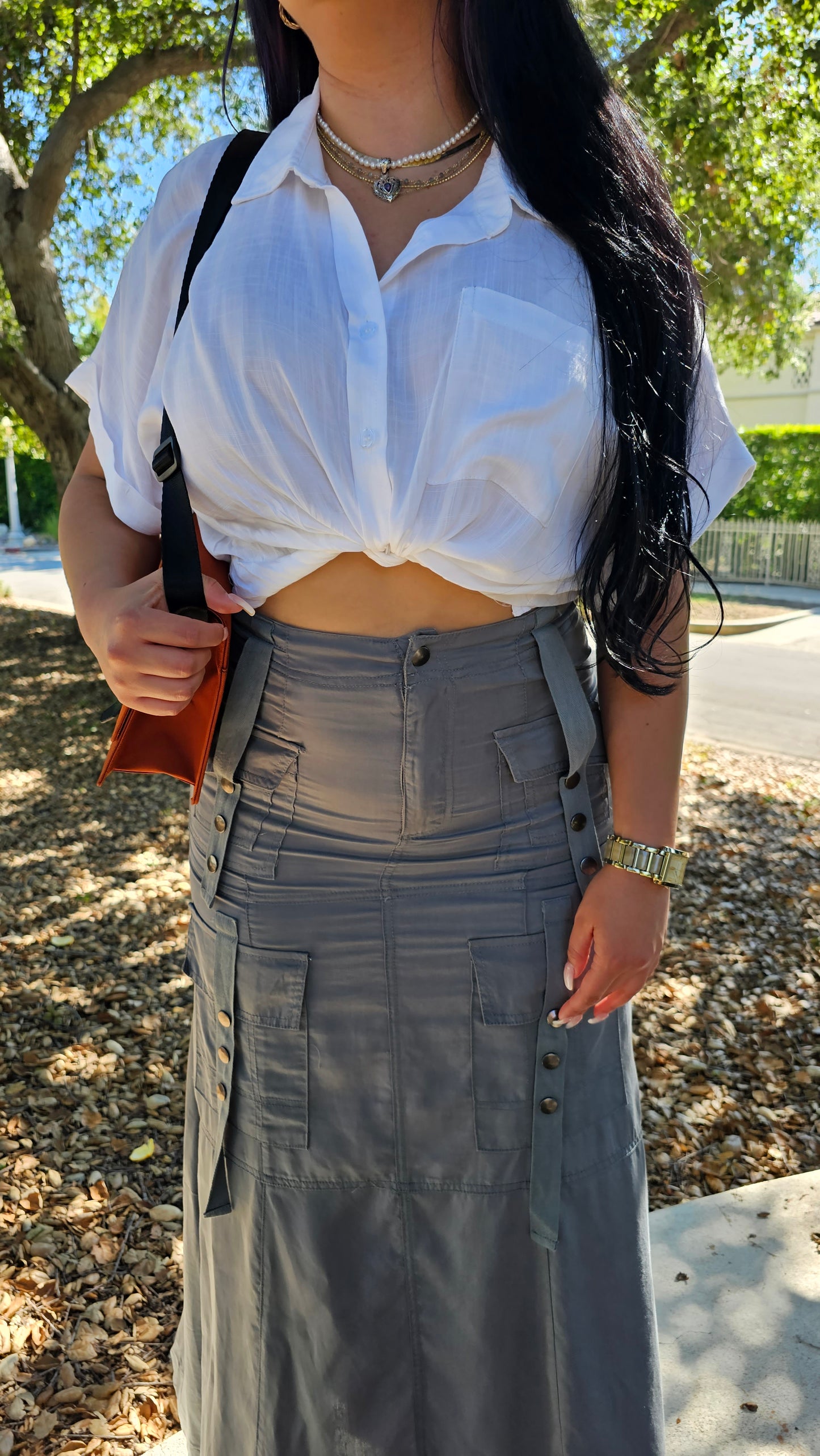 Timeless Button-Down Blouse | White Rayon