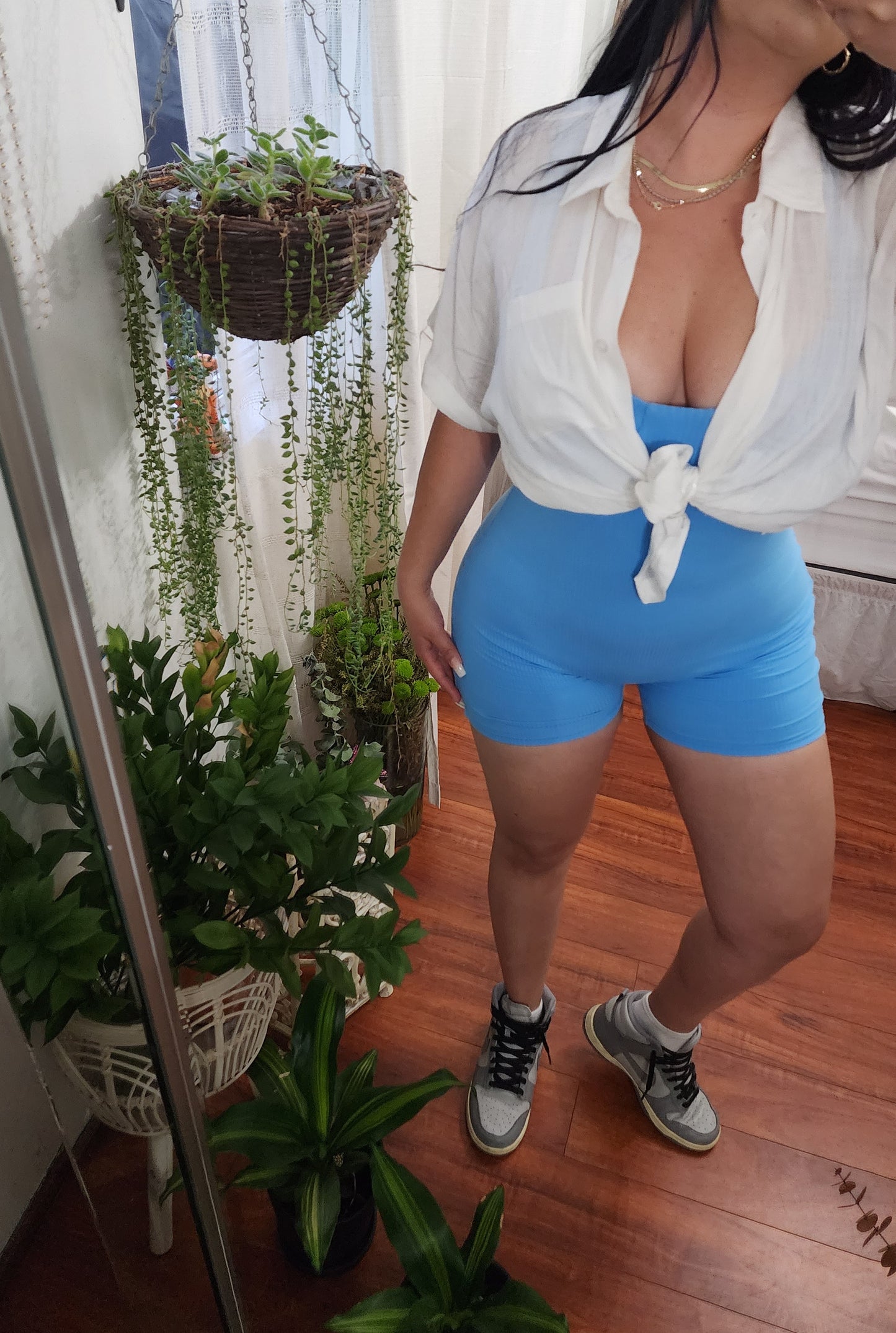 Cielo Contour Ribbed Romper