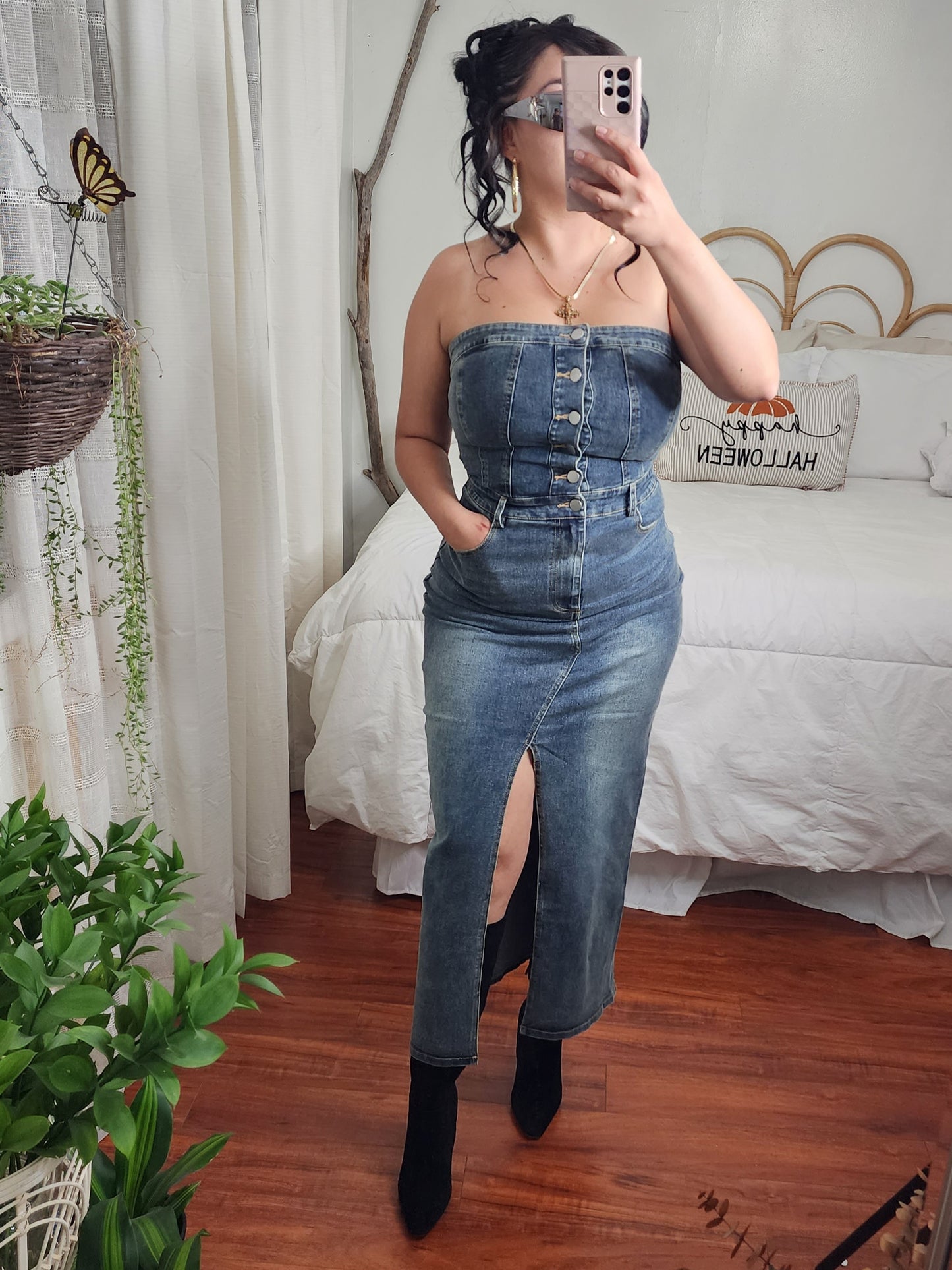 Estrella Denim Dress