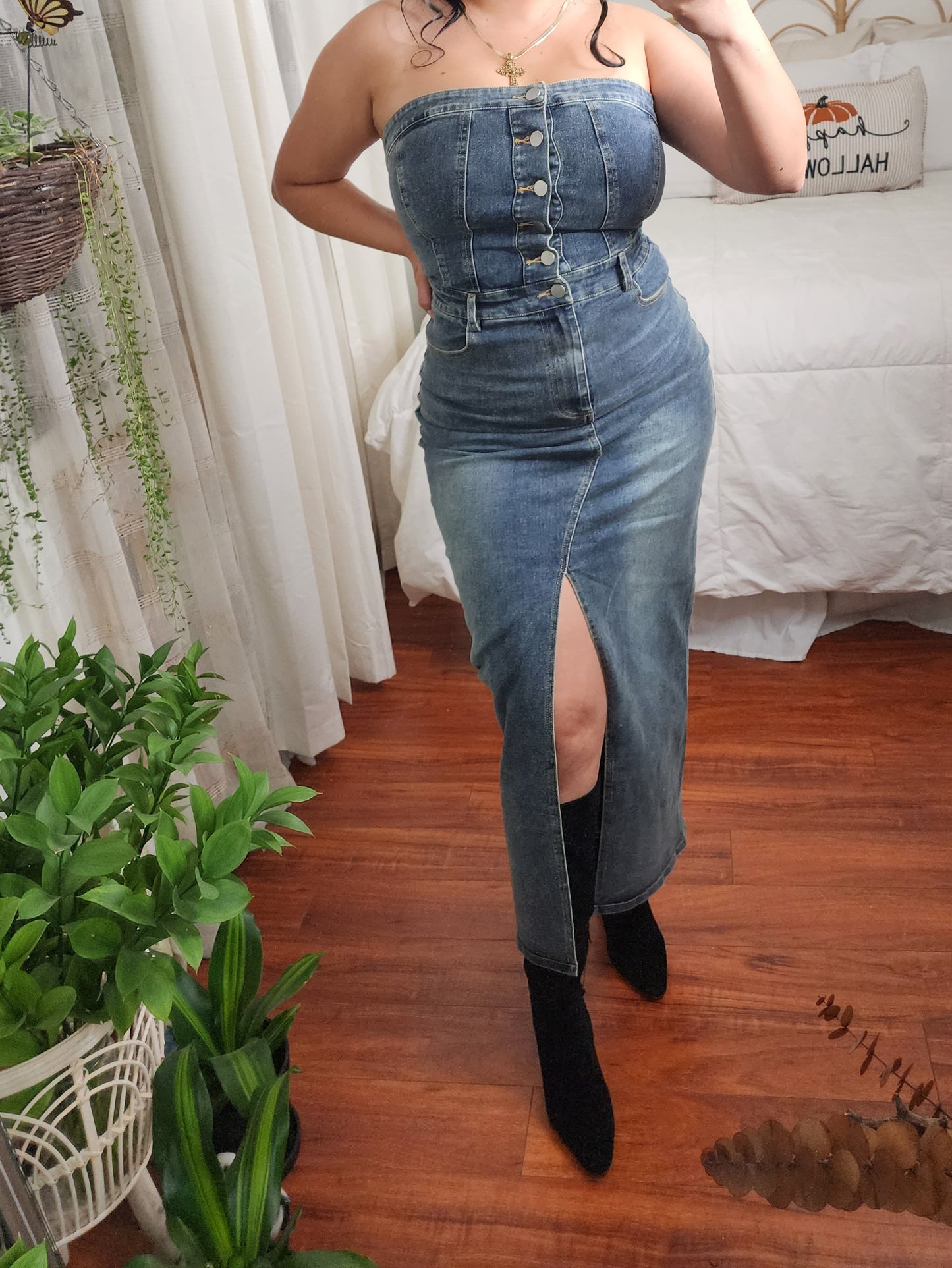 Estrella Denim Dress