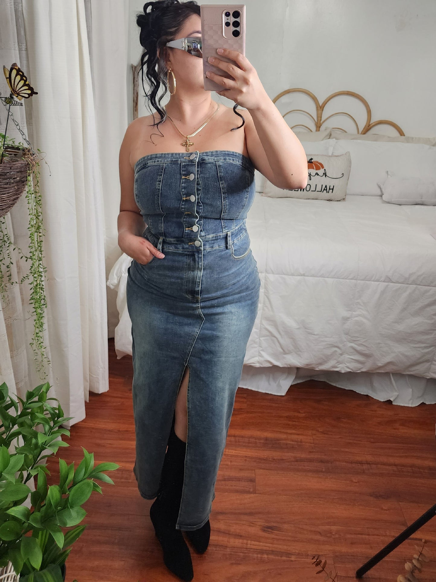 Estrella Denim Dress