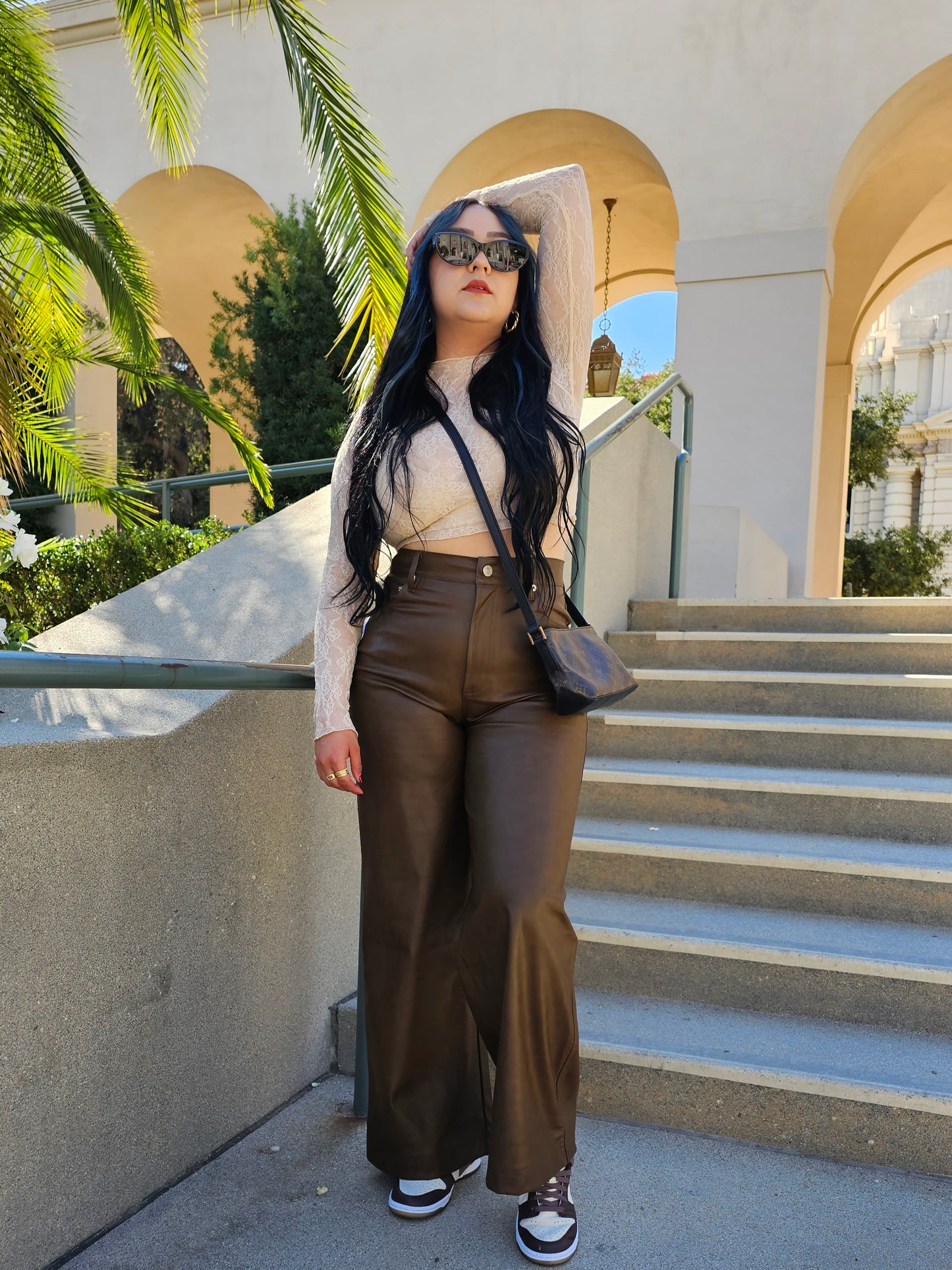 Distressed Mocha Pants