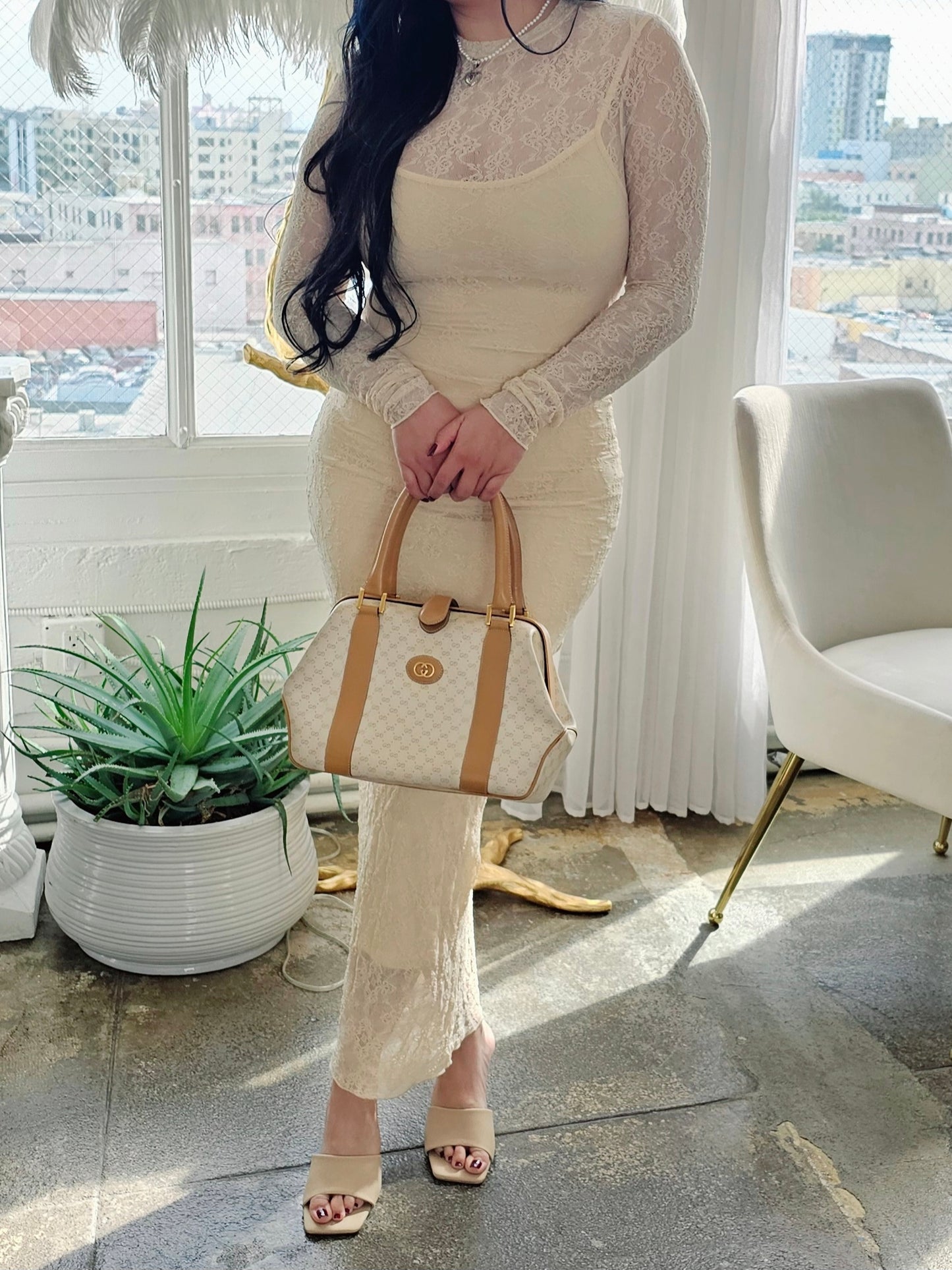 The Marilyn Lace Dress | Ivory
