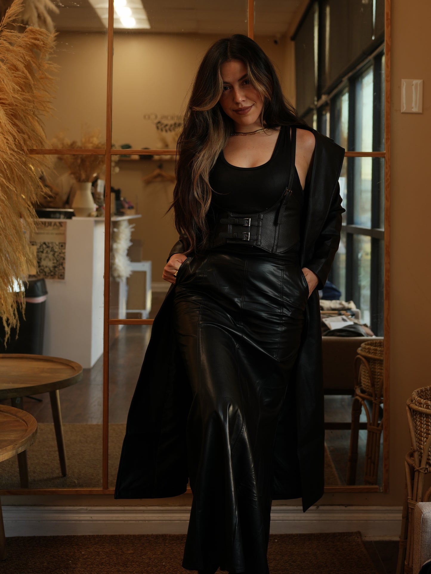Raven Trench Coat