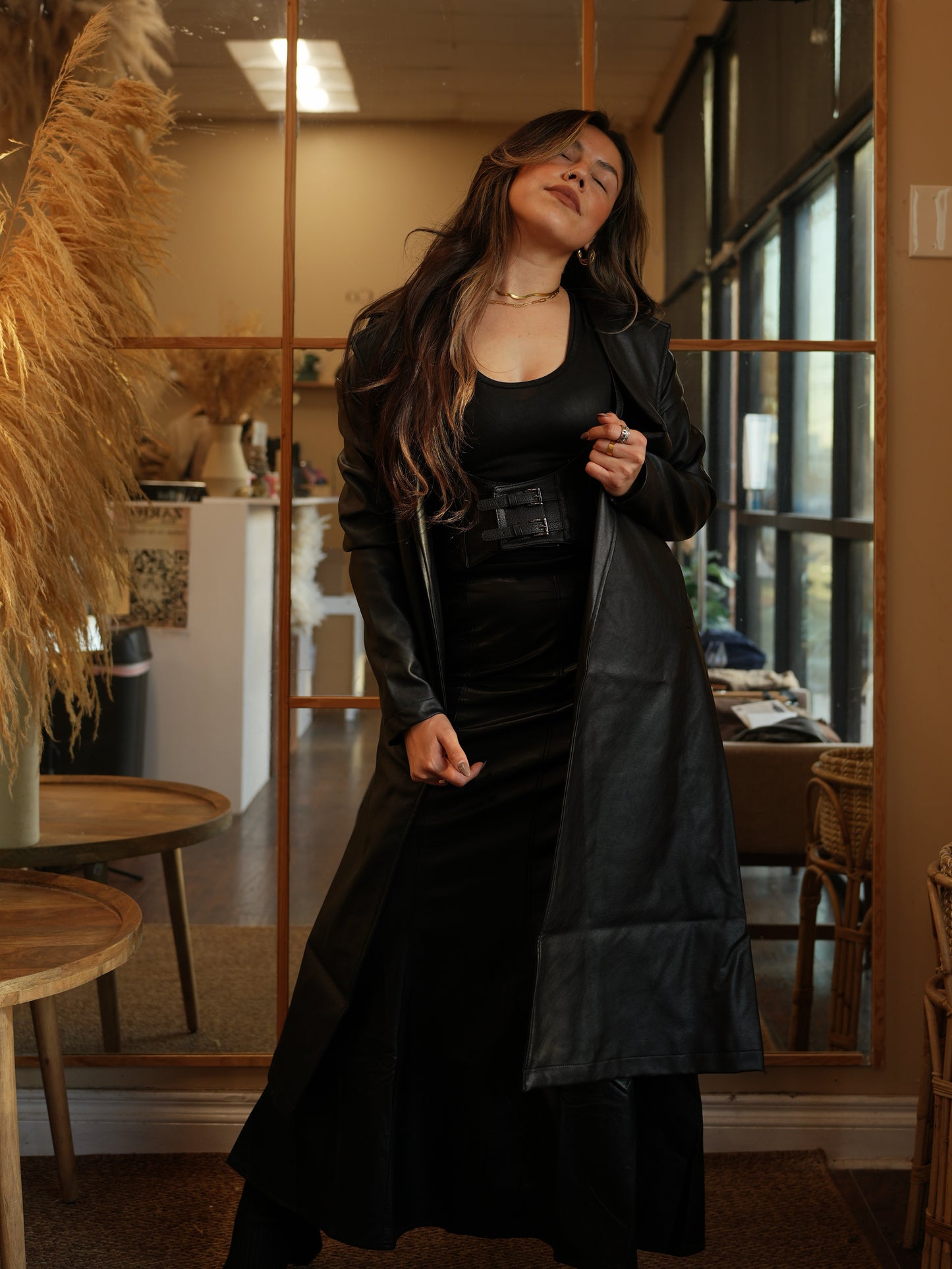 Raven Trench Coat