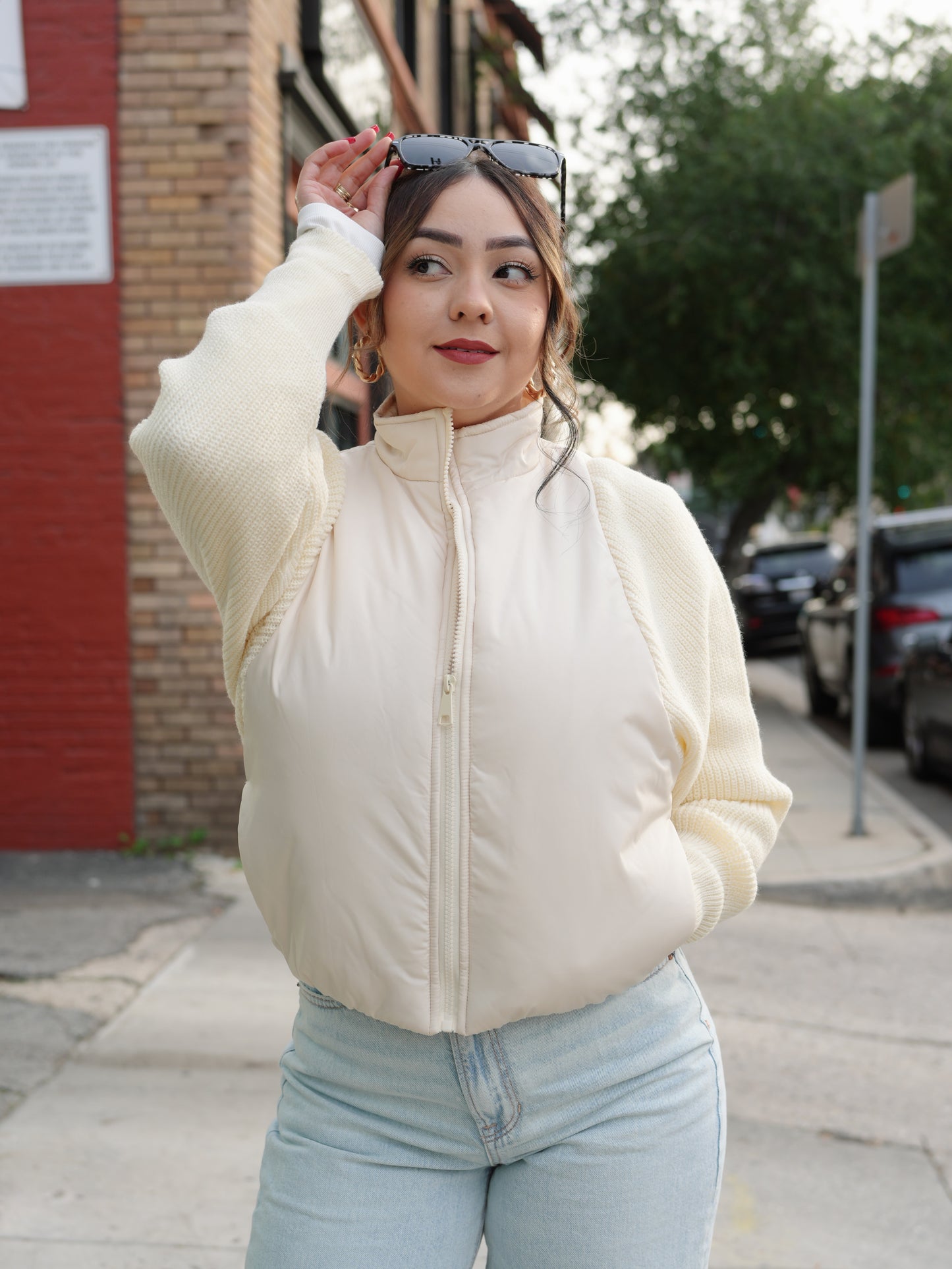 Dulce | Knit + Nylon Sweater