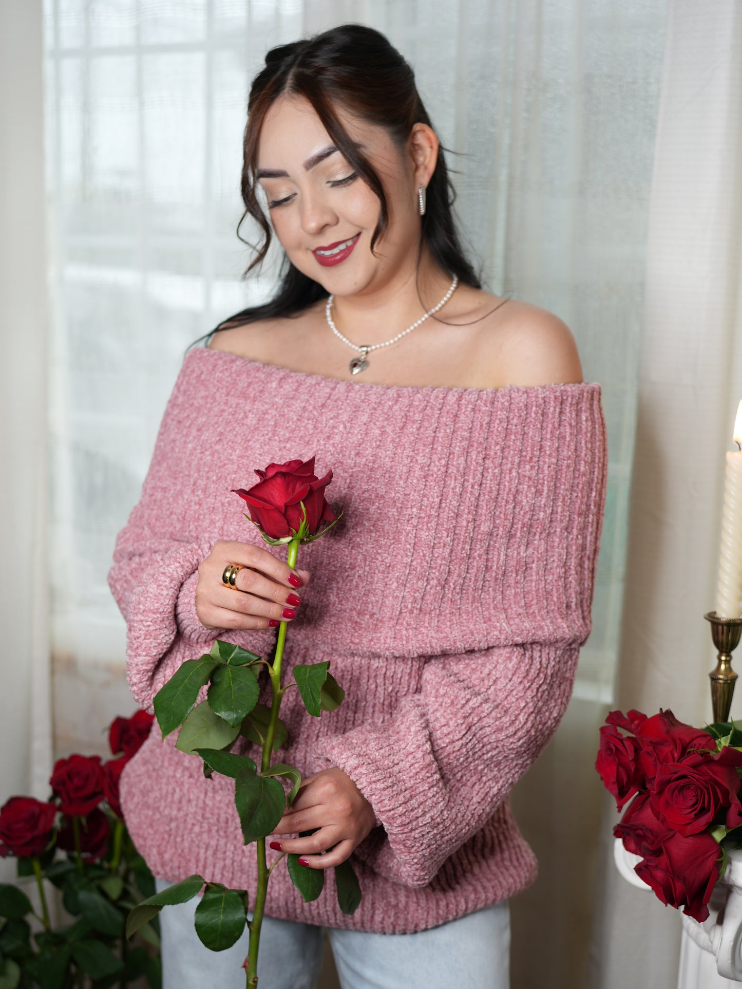Be Mine| off-shoulder sweater