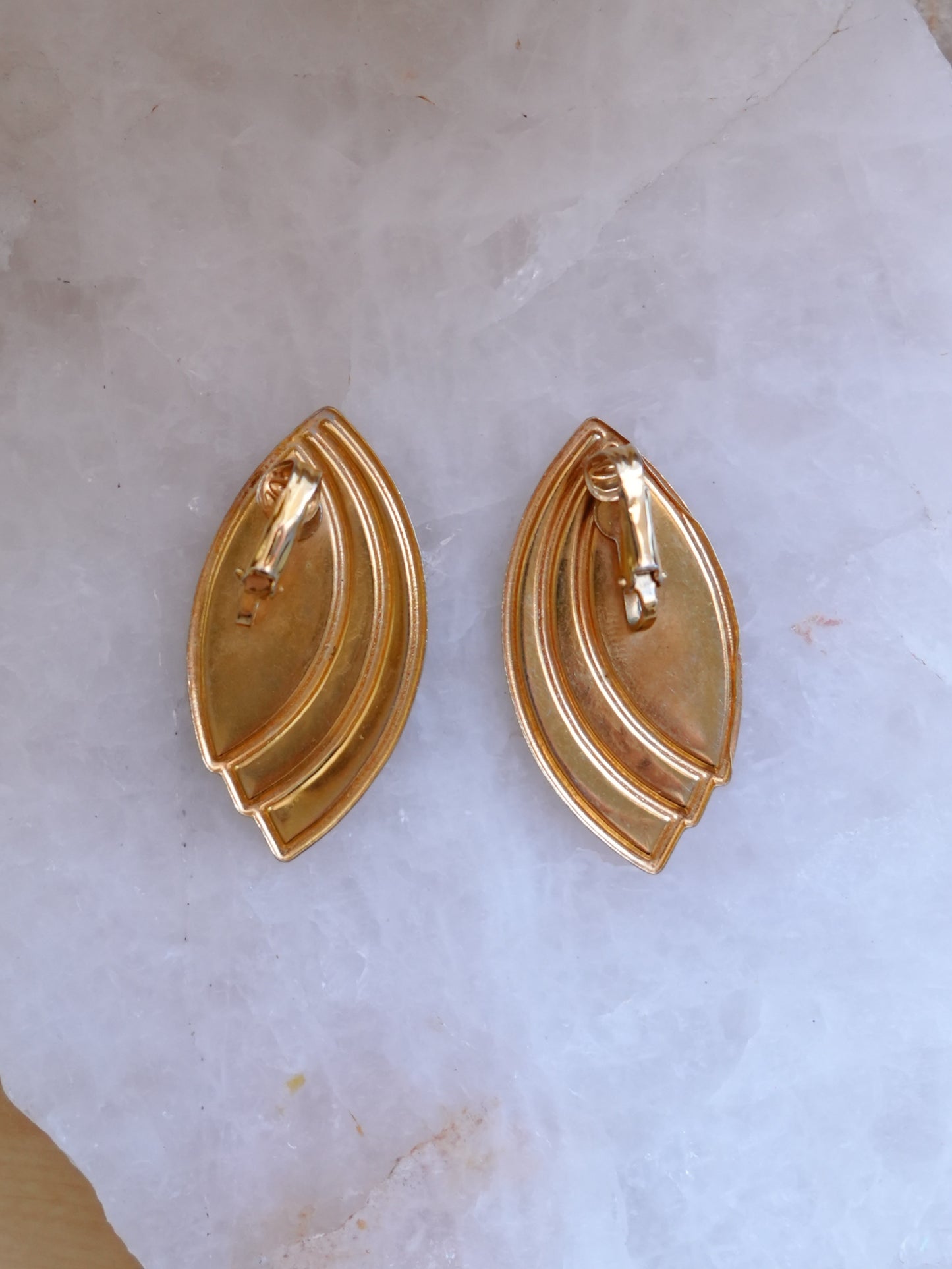 Vintage Navy Blue Earrings