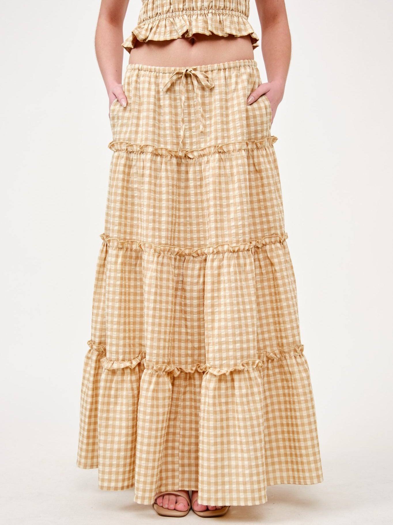 Sunflower gingham set