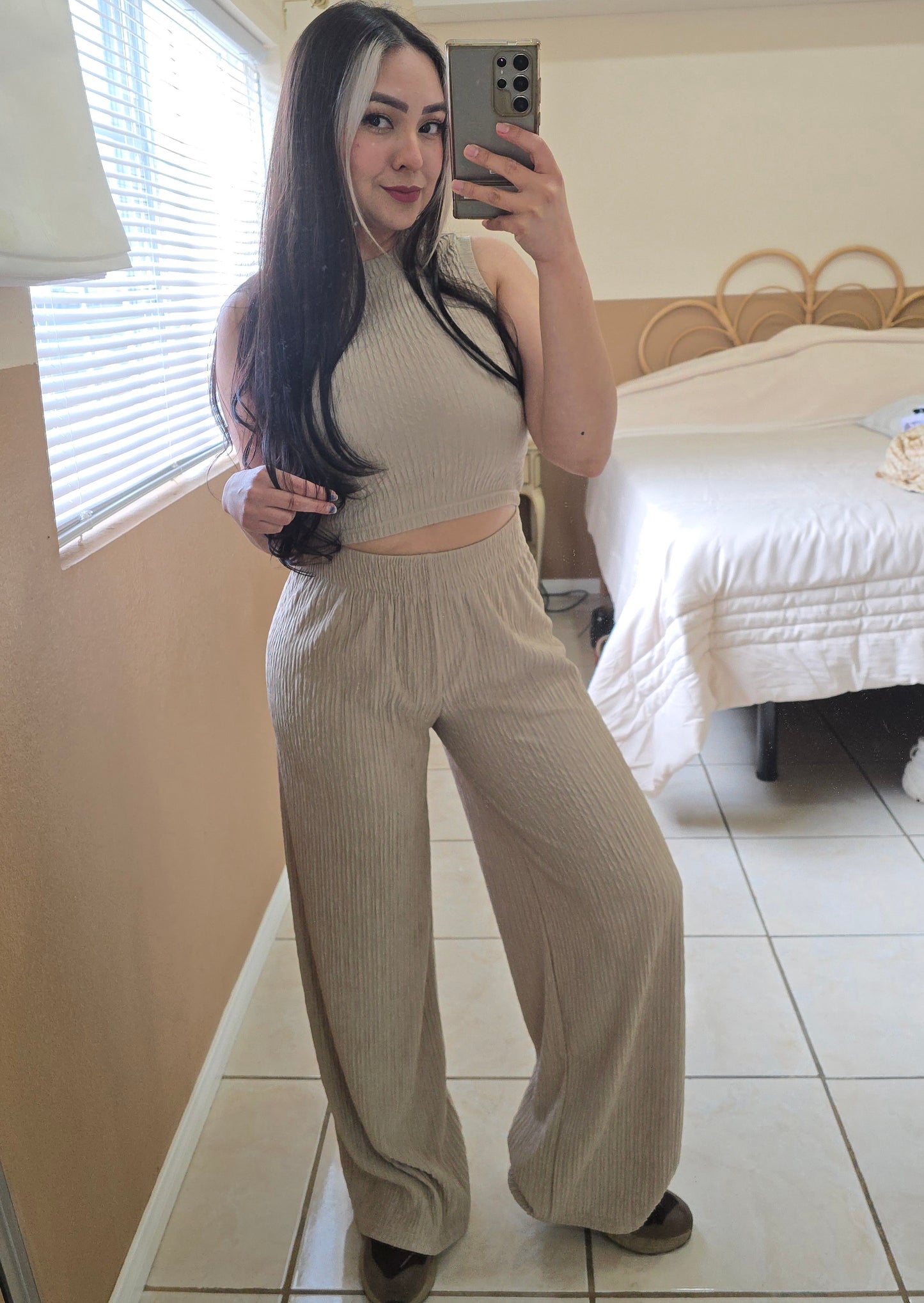 Loungewear textured set