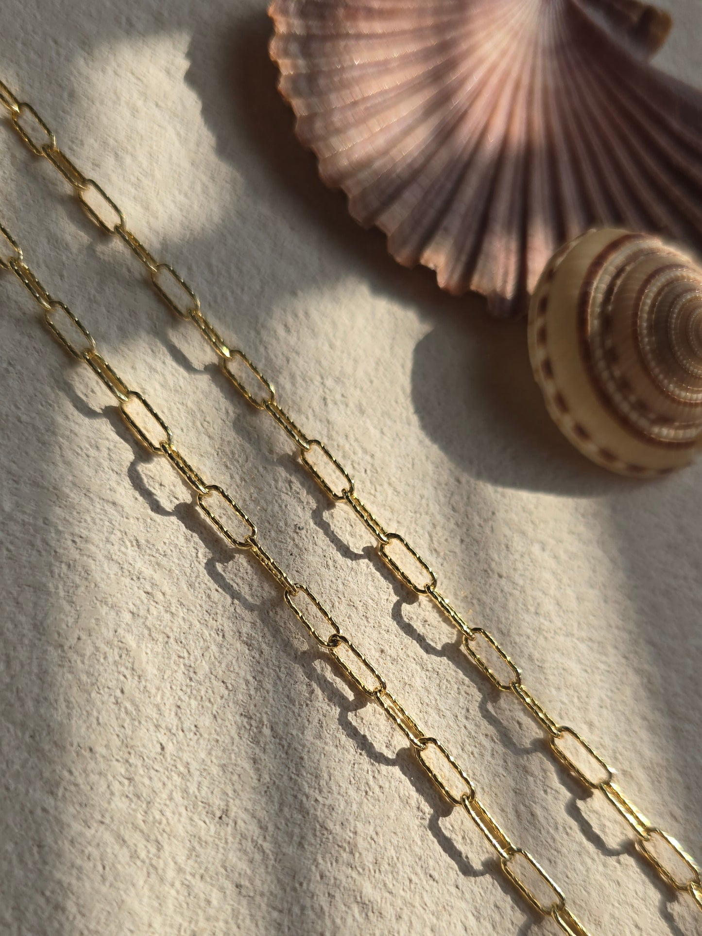 Diamante Paperclip Necklace | Italian Sterling Silver