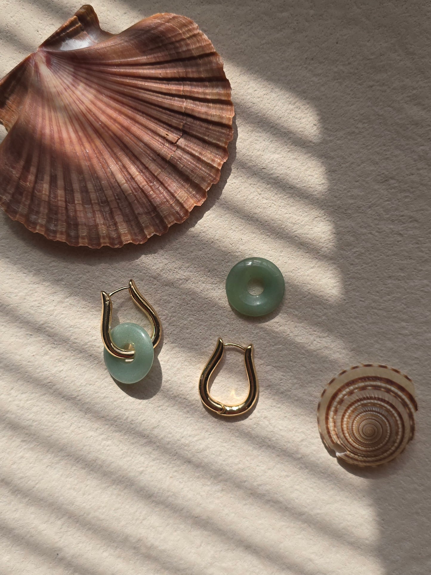 Jade earrings