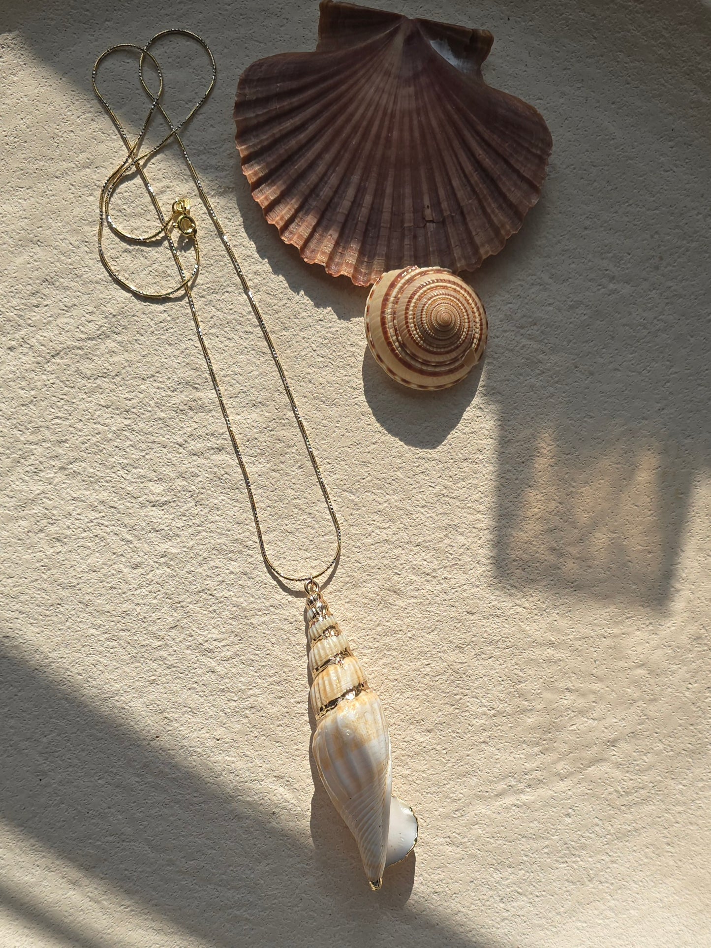 Spiral Seashell Necklace | .925 Sterling Silver