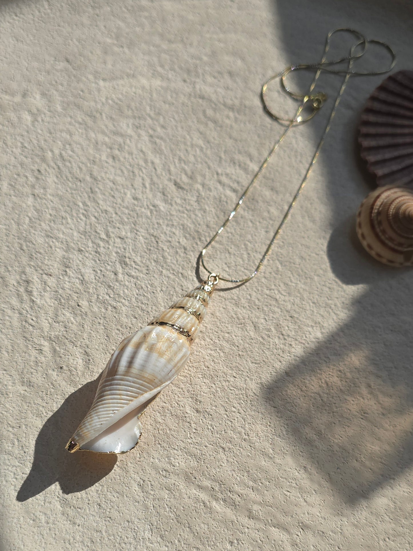 Spiral Seashell Necklace | .925 Sterling Silver