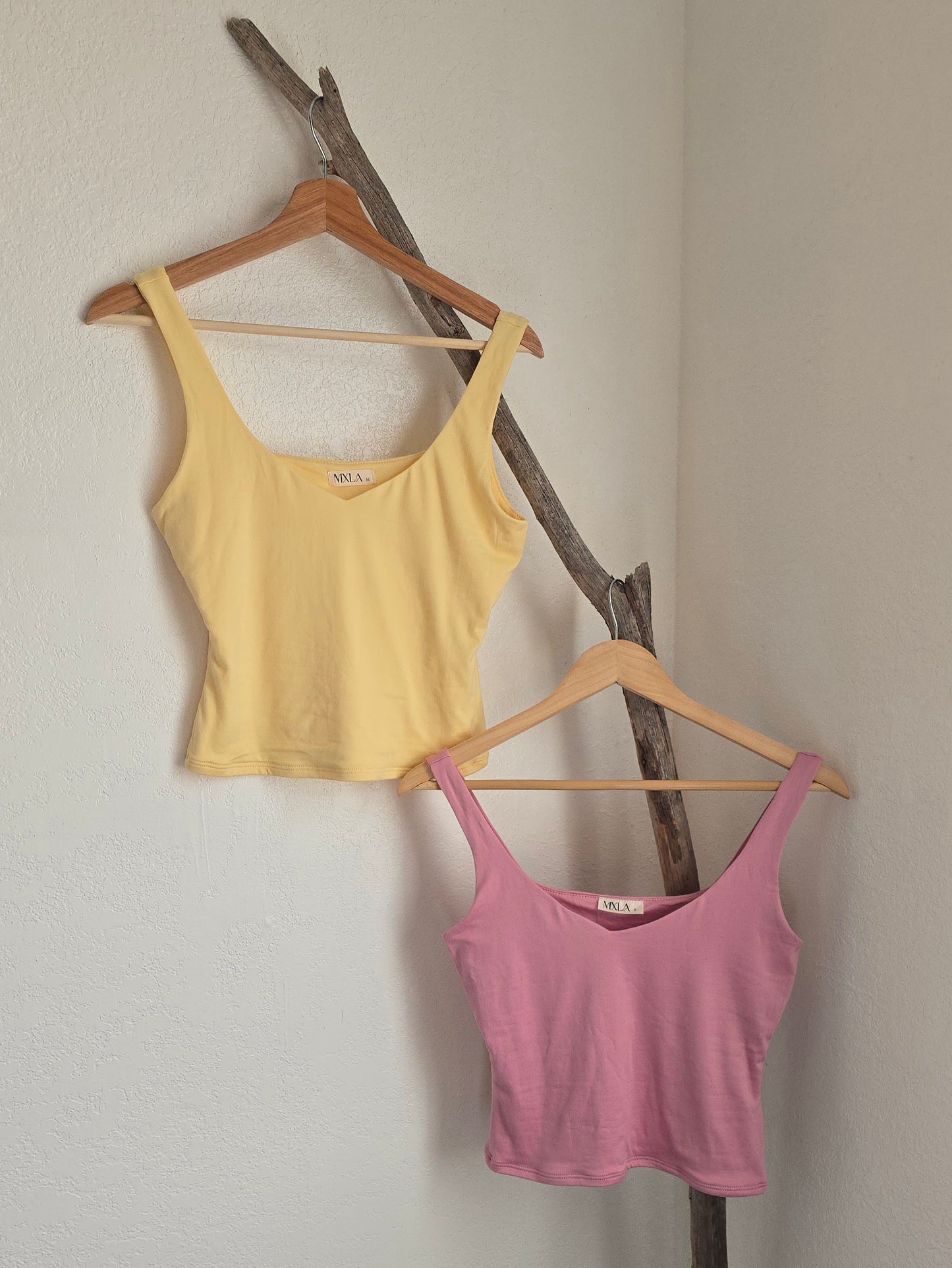 Double Layer Tank Top | Rose