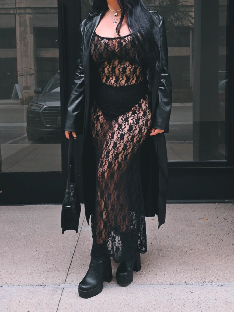 Salem Black Lace Dress
