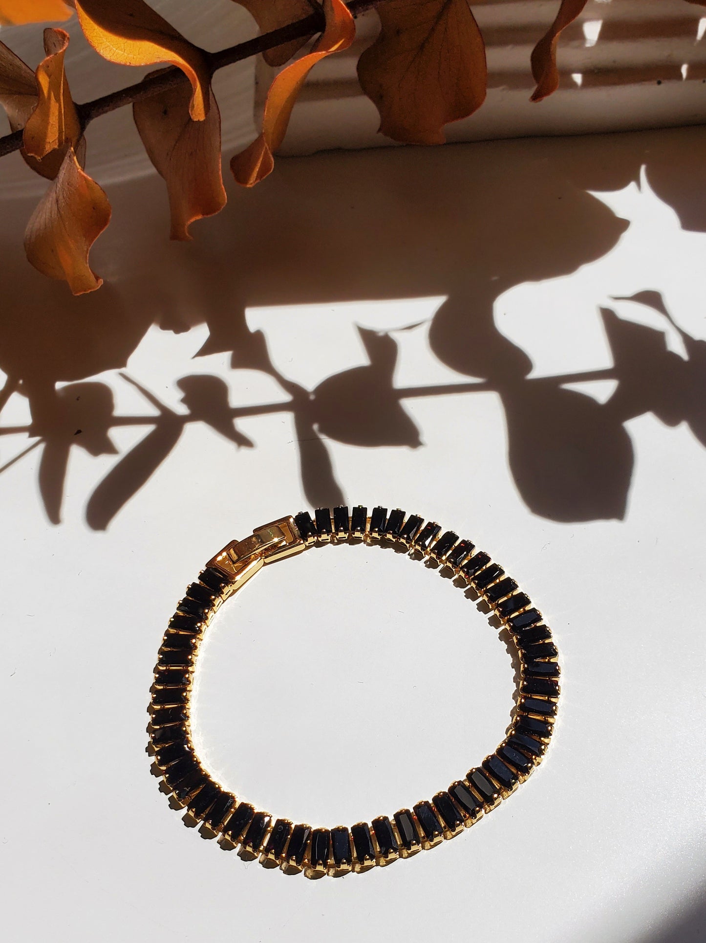 Onyx Baguette Bracelet