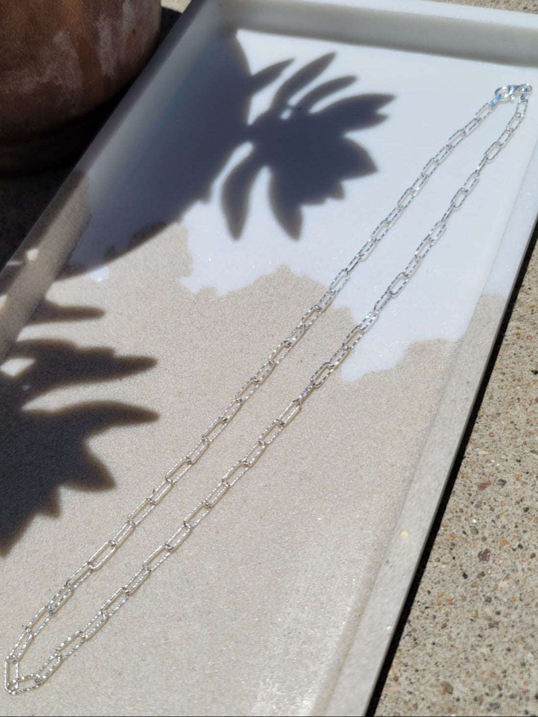 Diamante Paperclip Necklace