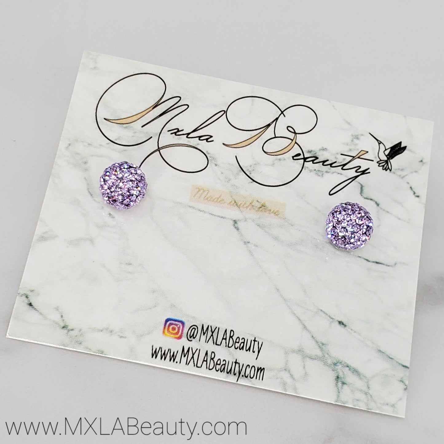 Lavender▪︎Sterling Silver Earrings