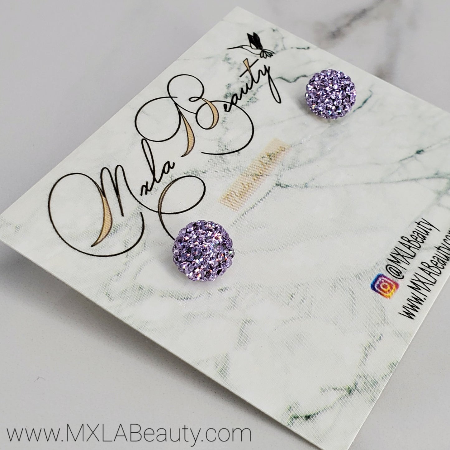 Lavender▪︎Sterling Silver Earrings