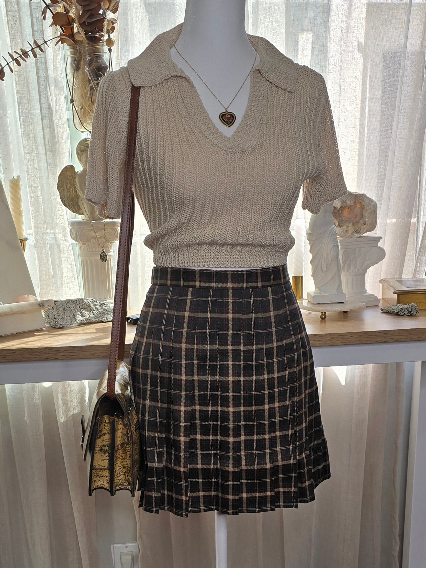 Plaid fall skirt