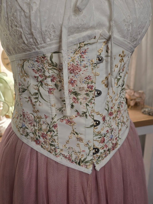 Fairy garden lace up waist corset