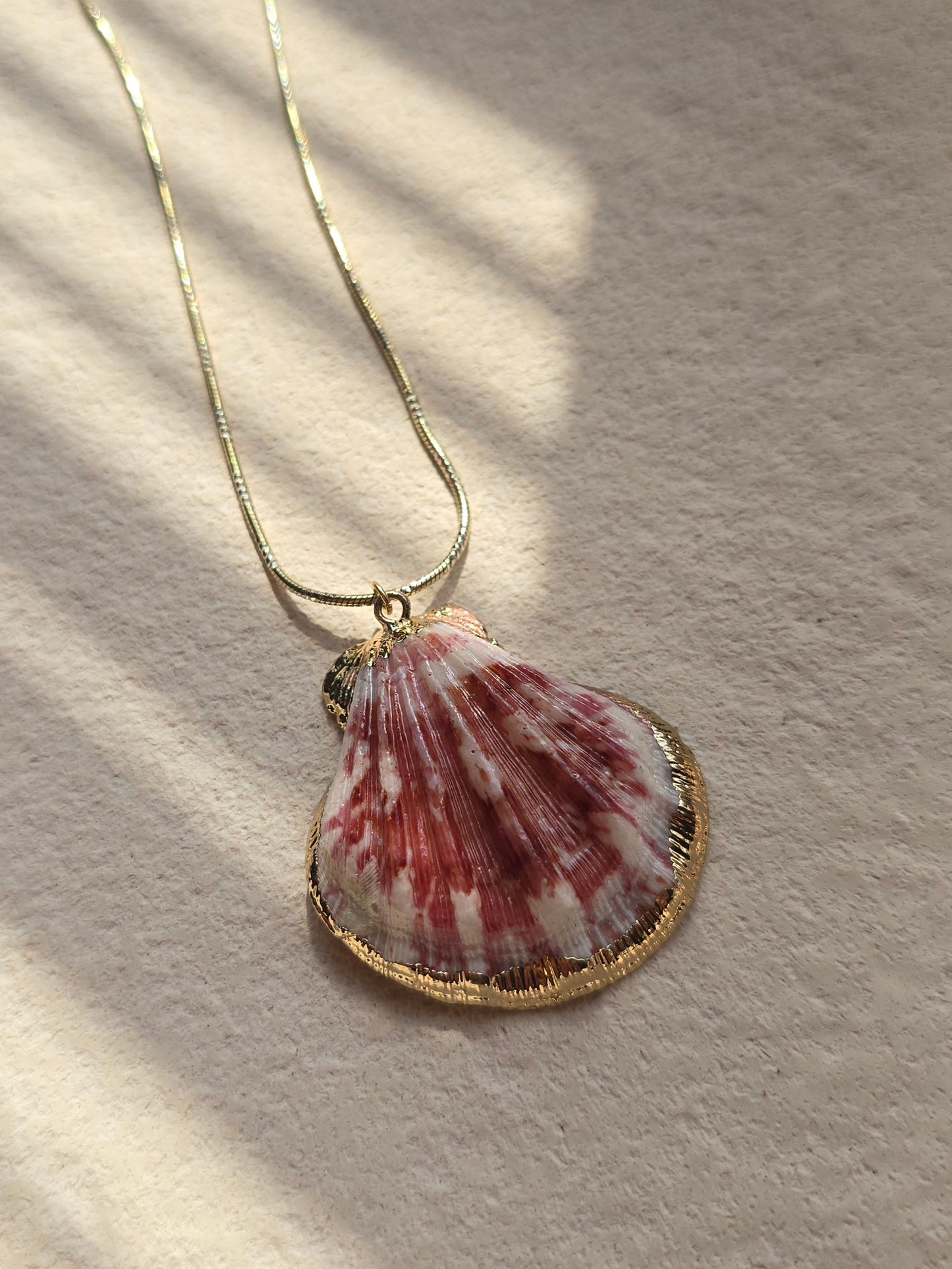Calico Seashell Necklace | .925 Sterling Silver