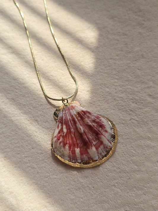 Calico Seashell Necklace | .925 Sterling Silver