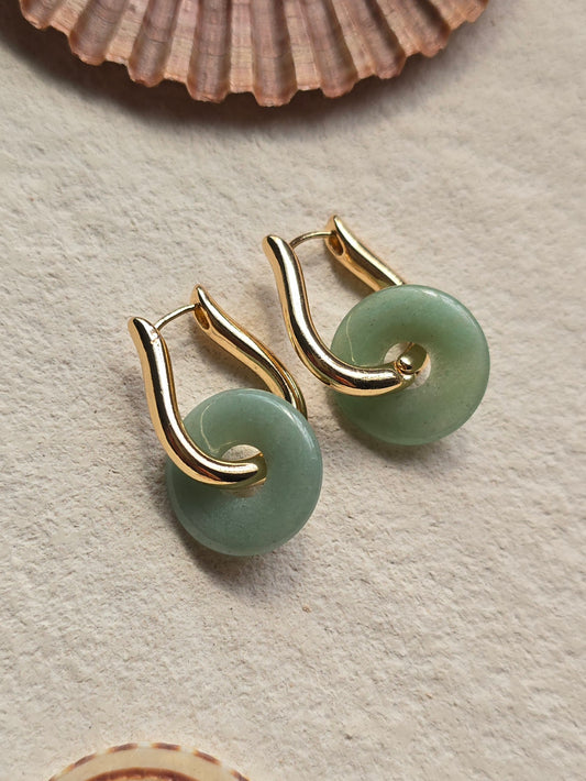 Jade earrings
