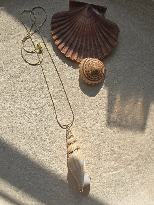 Spiral Seashell Necklace | .925 Sterling Silver