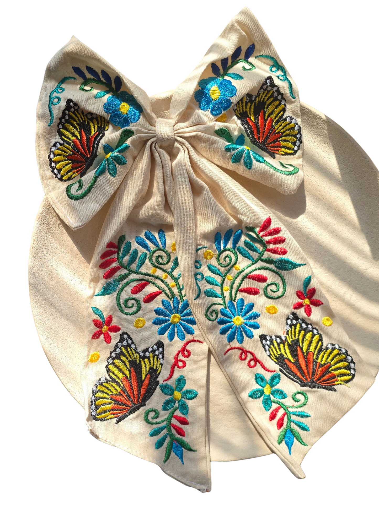 Cielito Lindo Embroidered hair bow
