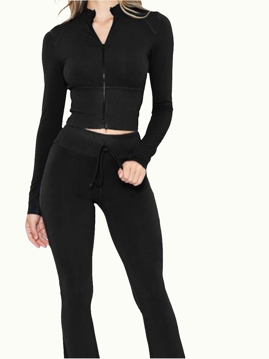 Onyx Zip-up Set