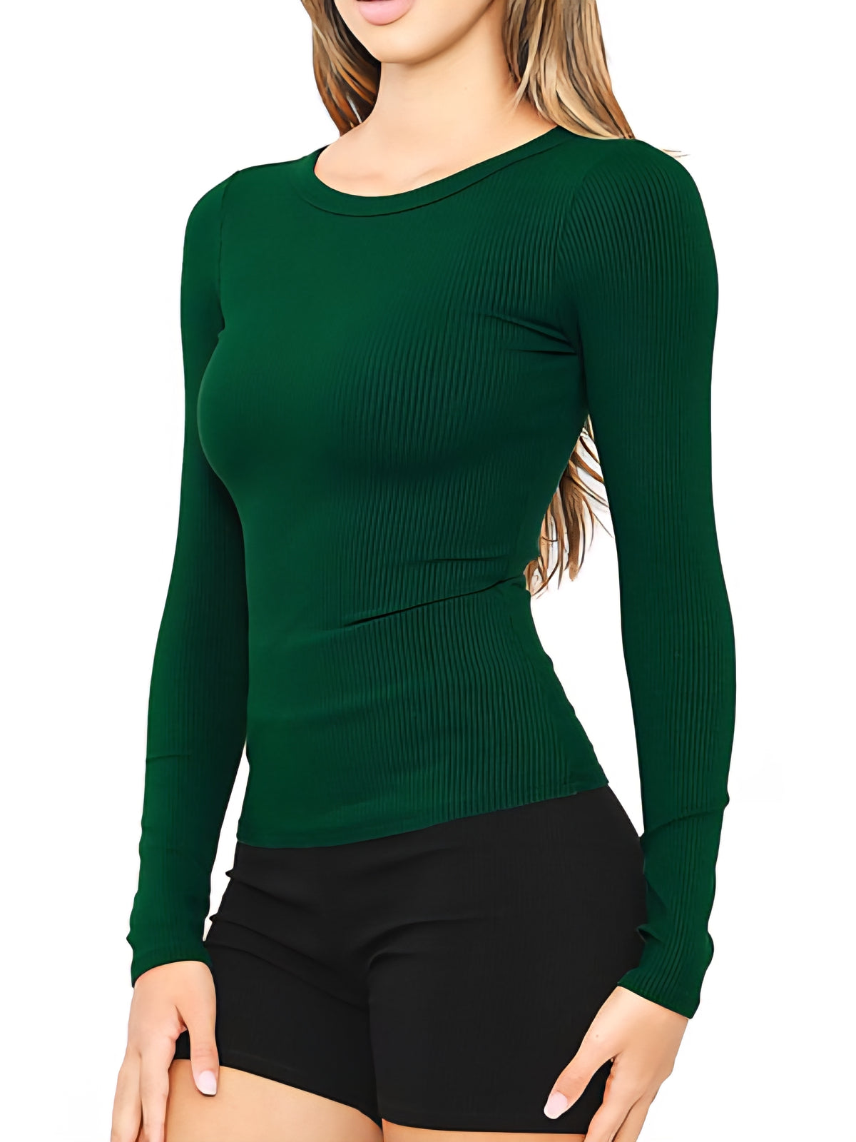 Emerald Round neck long sleeve