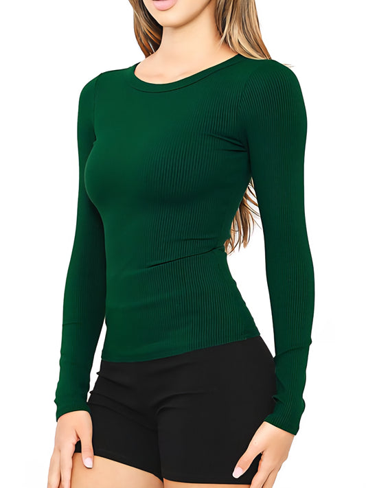 Emerald Round neck long sleeve