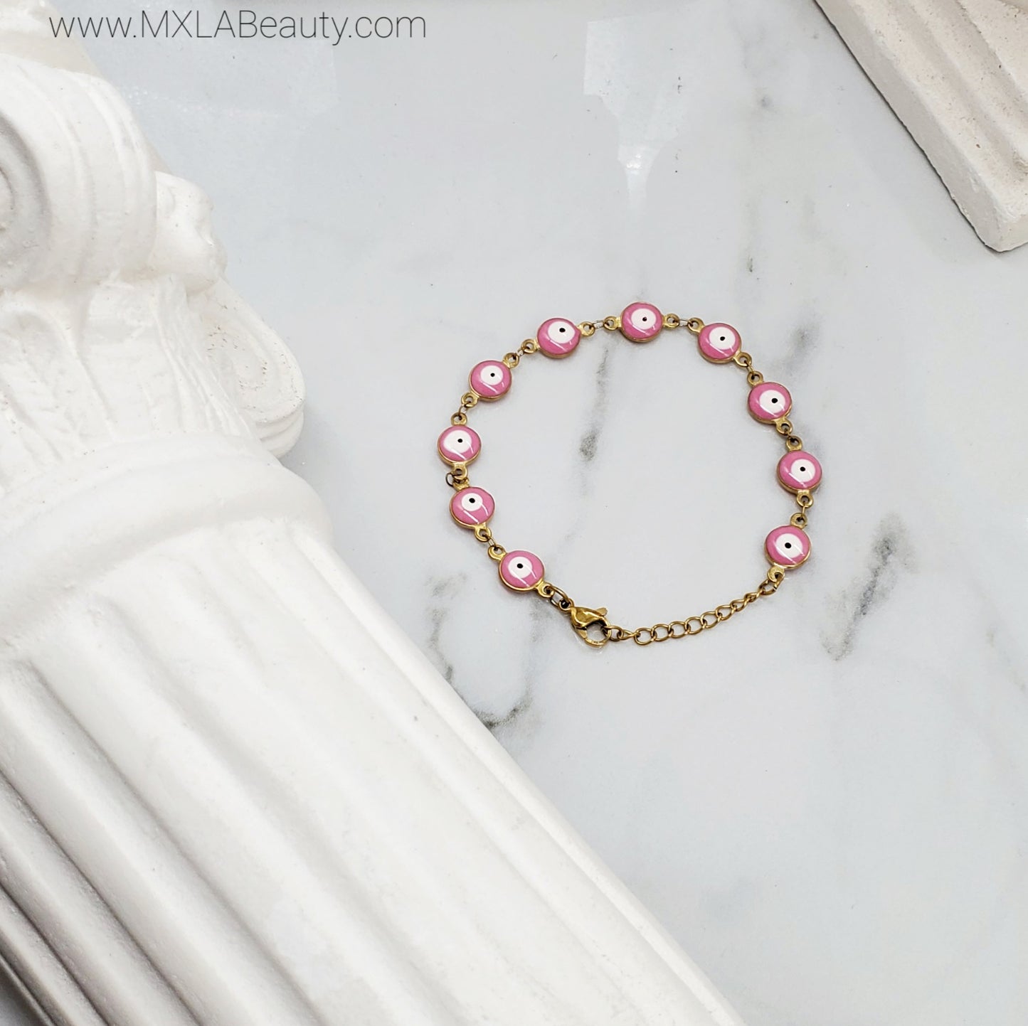 Ojitos Pink Bracelet