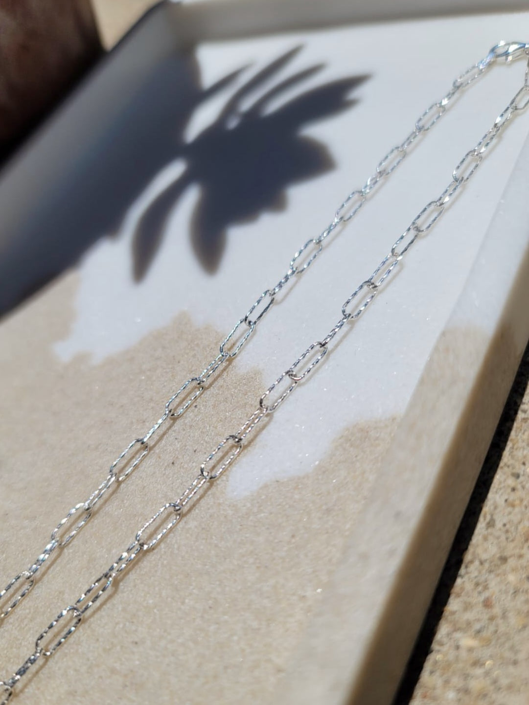 Diamante Paperclip Necklace
