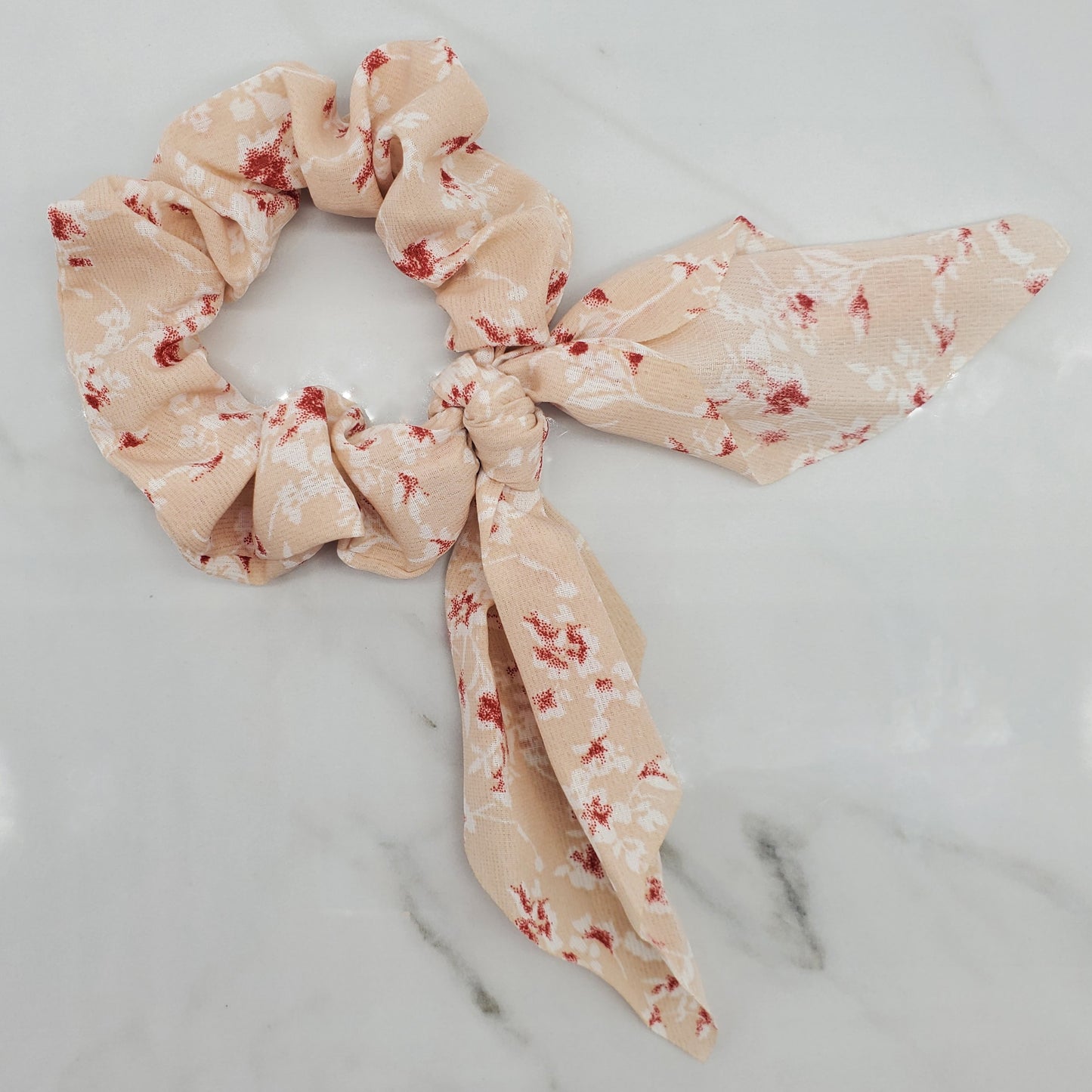 Floral Bow Scrunchie
