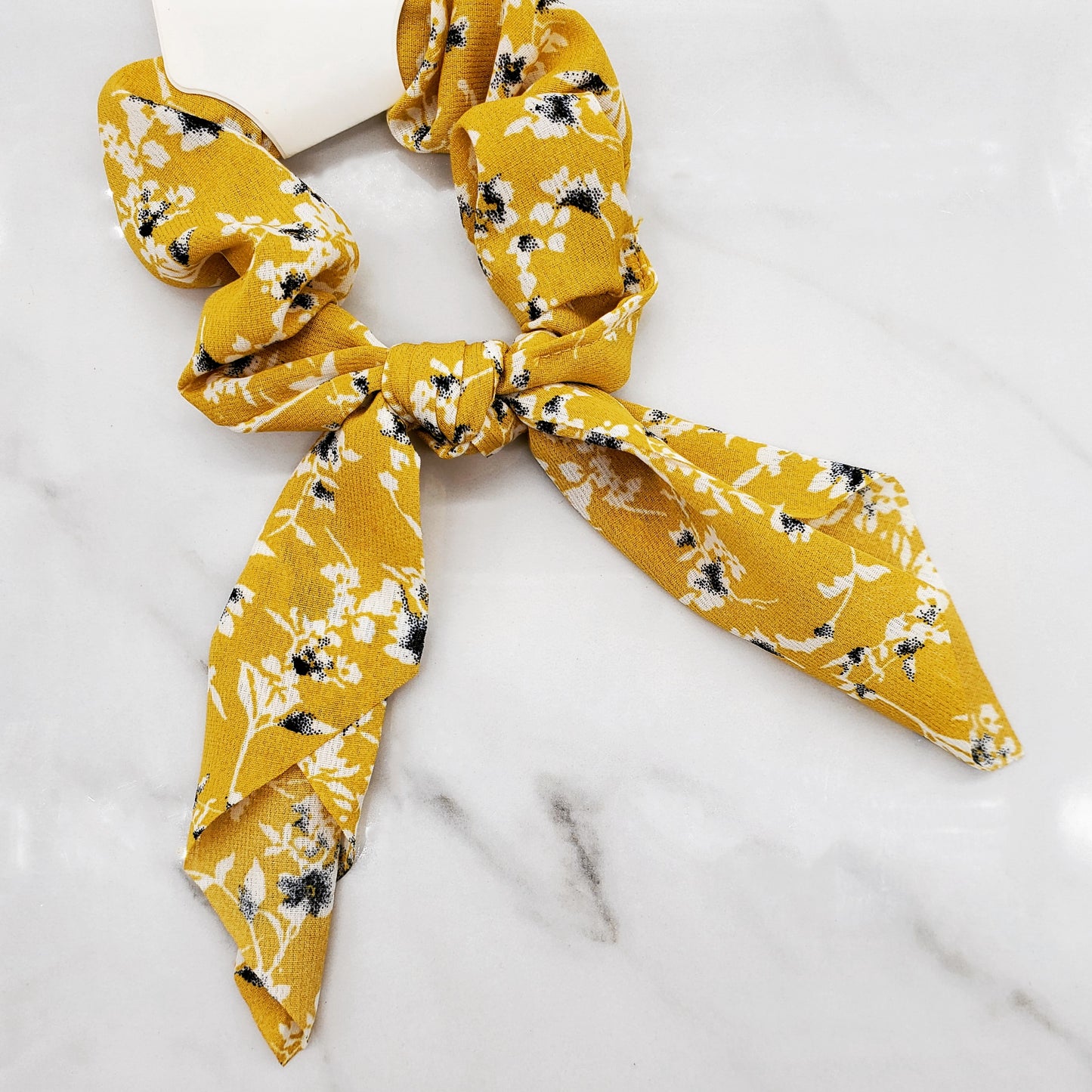 Floral Bow Scrunchie